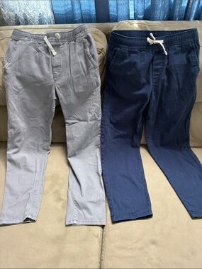 Kids Pull-On Jogger Pants - Gray and Navy